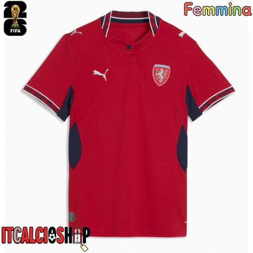 Repubblica Ceca Prima Maglia Femmina Mondiali 2026 Manica Corta